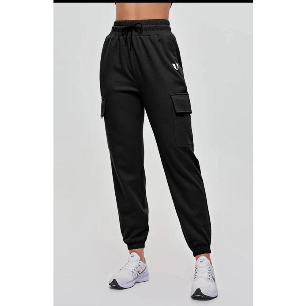 Firmabs Pants Womens Large Cargo Pocket Moto Jogger Loose Fit Gorpcore Utility